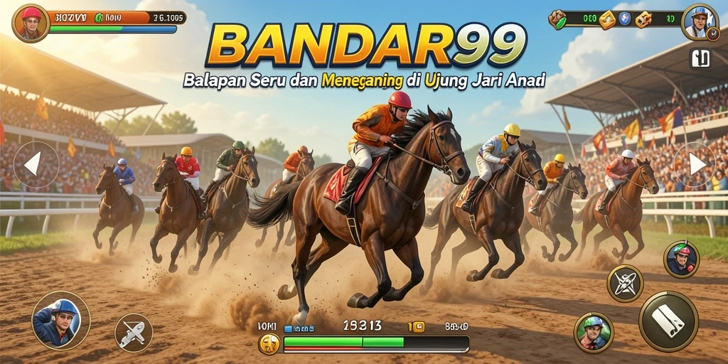 Gameplay BANDAR99 yang mendebarkan dengan mobil balap yang cepat.