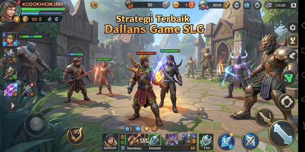 Tangkapan layar gameplay <strong>KODOKHOKI889</strong> yang menunjukkan strategi pertempuran yang intens.