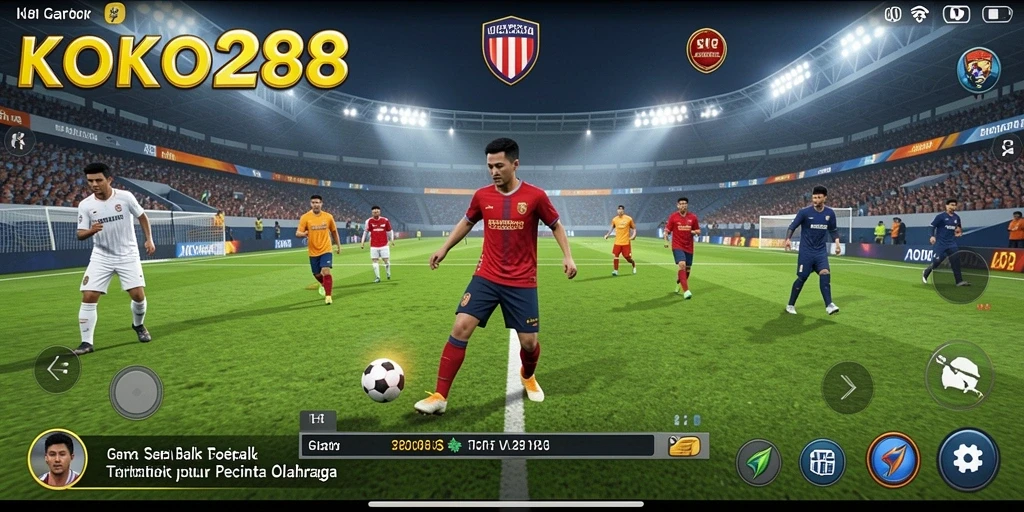 Gameplay menarik KOKO288 dalam aksi sepak bola.
