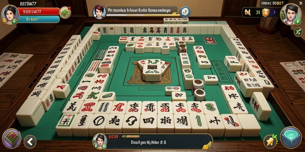 Screenshot gameplay <strong>MITRA77</strong> yang menunjukkan aksi permainan Mahjong yang seru.