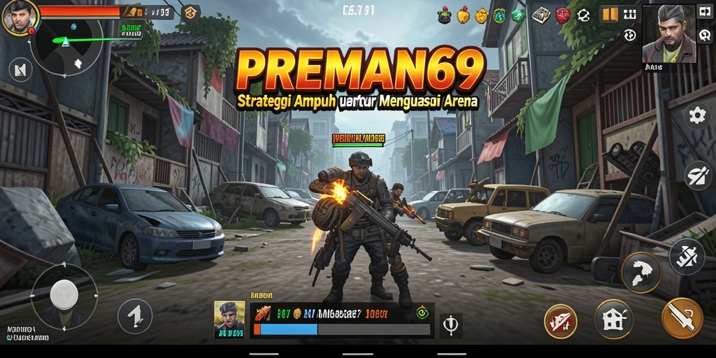 Tampilan strategi yang menegangkan dalam gameplay PREMAN69.