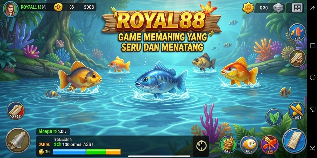 Gameplay seru dengan berbagai ikan dan lokasi menarik di ROYAL88.